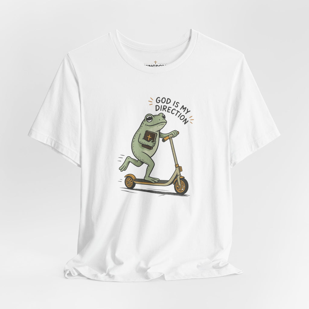 Bible Frog on Scooter T-Shirt