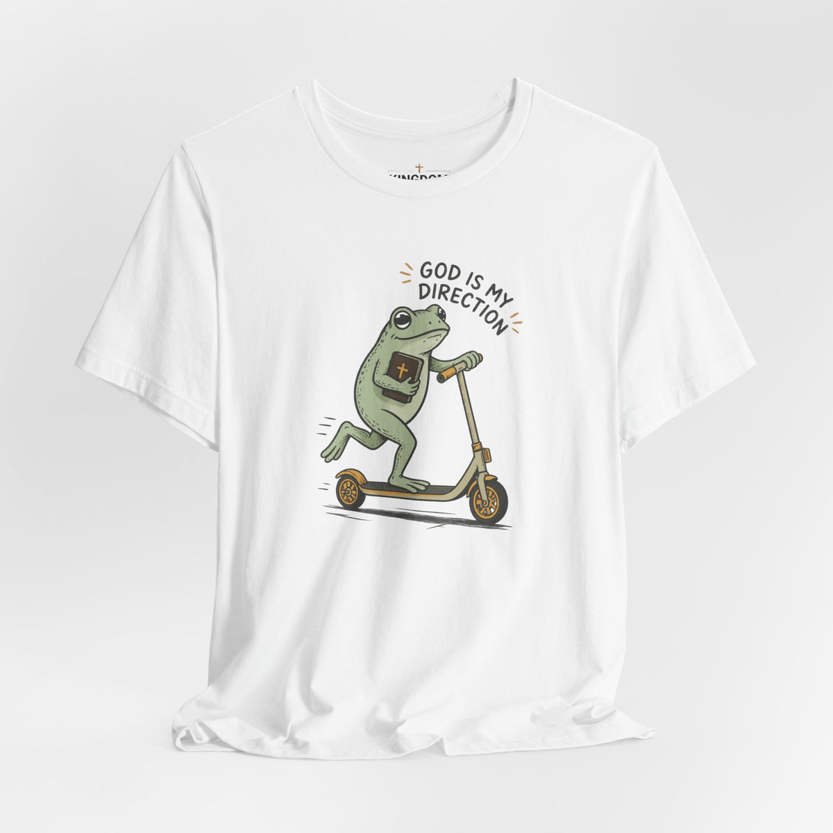 Bible Frog on Scooter T-Shirt