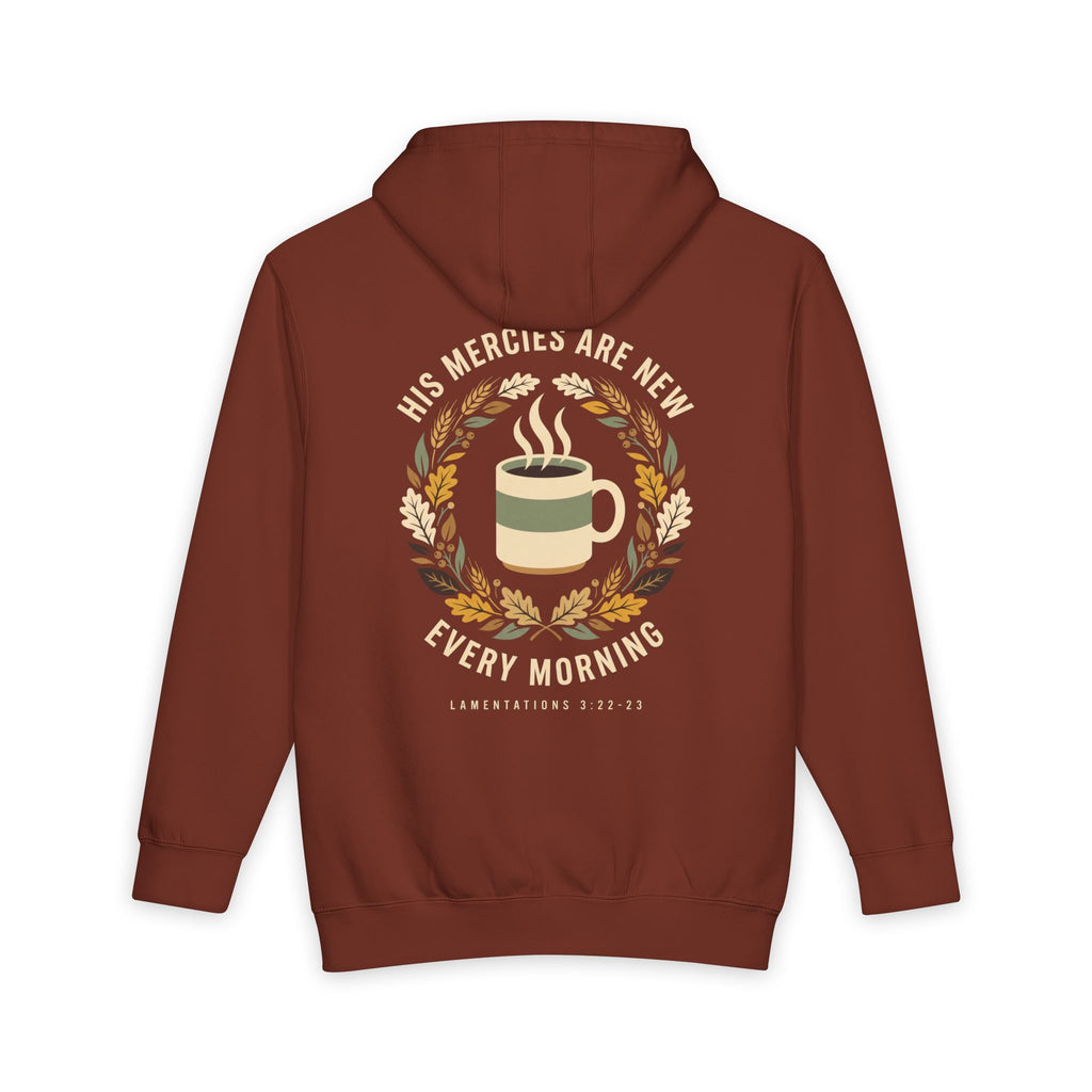 "His Mercies Are New Every Morning" Coffee Faith Pullover