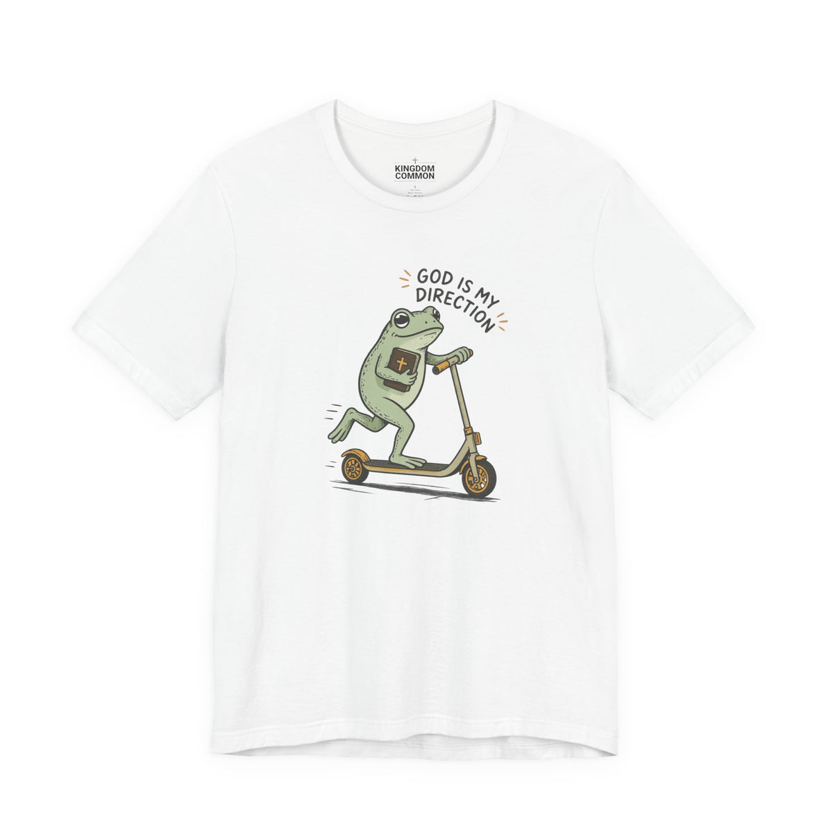 Bible Frog on Scooter T-Shirt