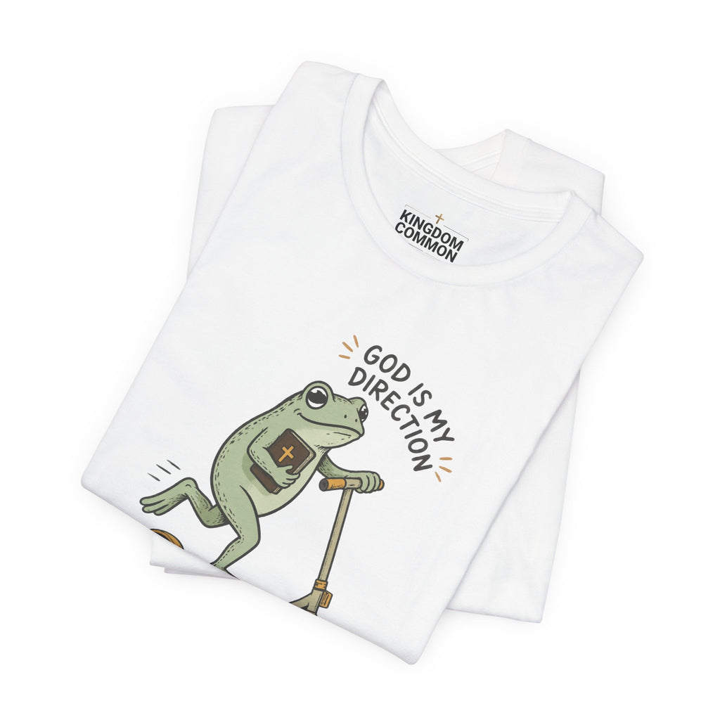 Bible Frog on Scooter T-Shirt