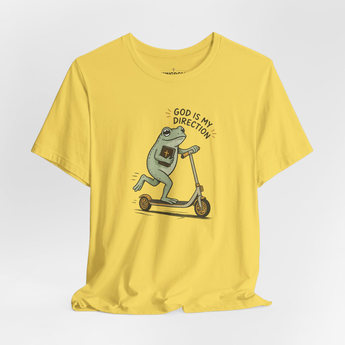 Bible Frog on Scooter T-Shirt
