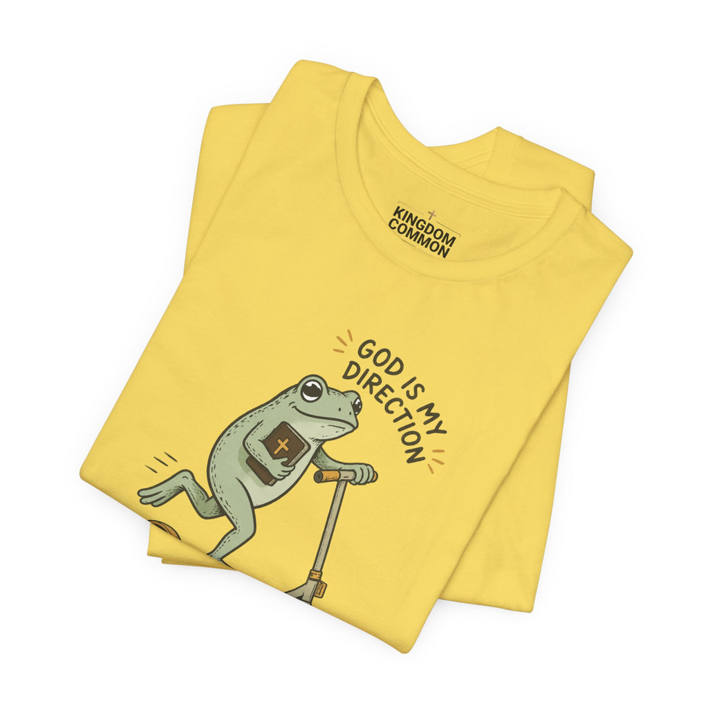 Bible Frog on Scooter T-Shirt